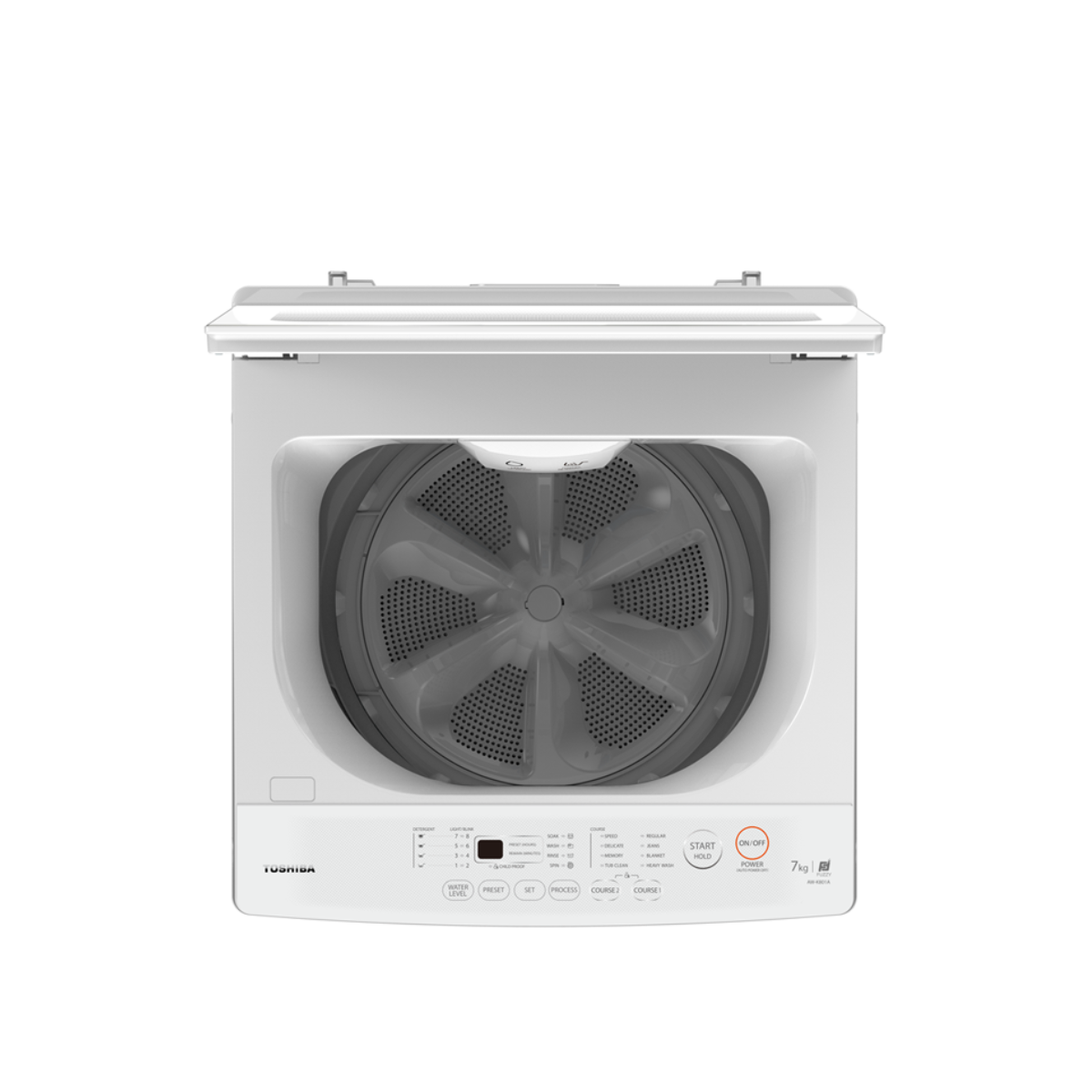 Toshiba 7 KG Fully Automatic Top Load Non-Inverter Washing Machine (Class B)