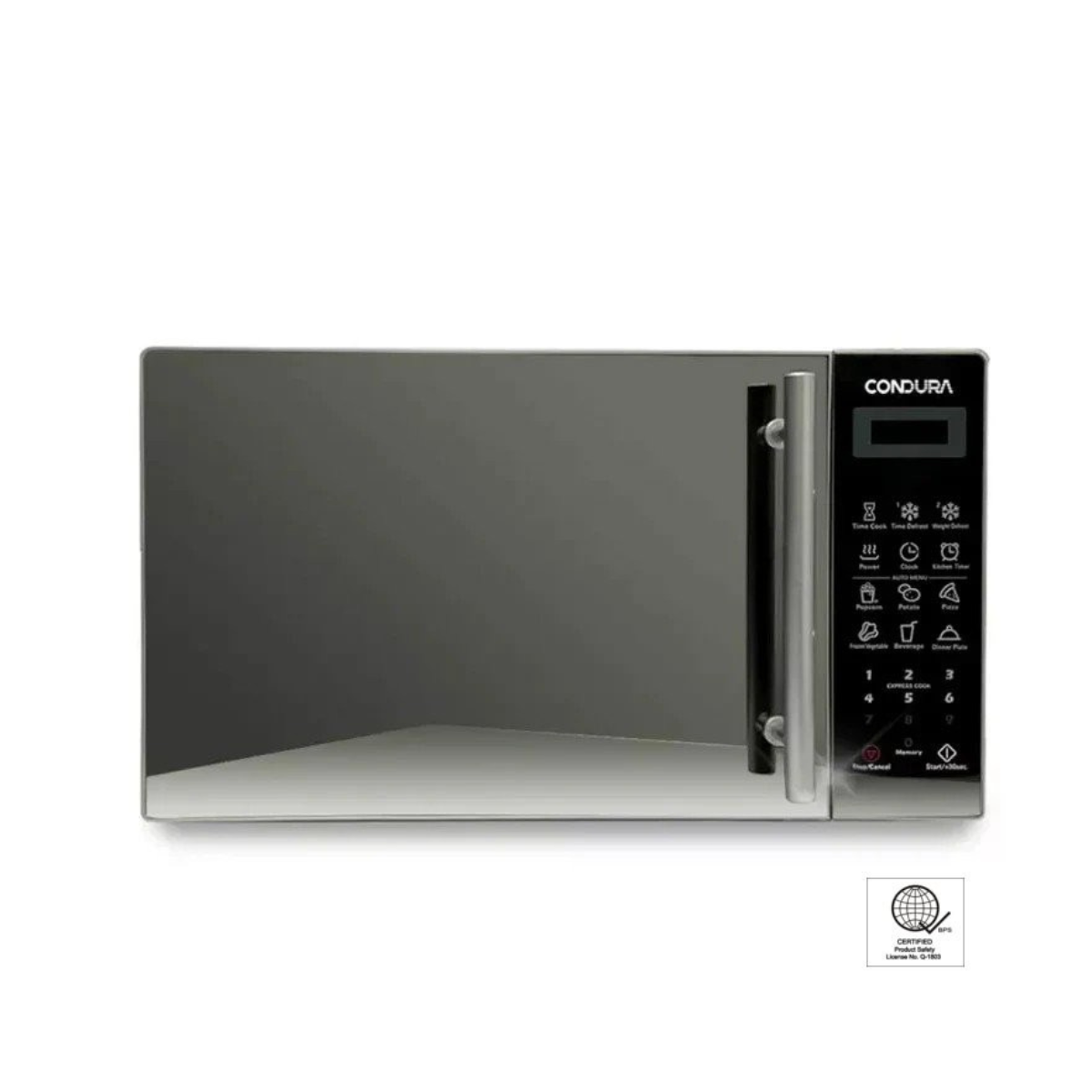 Condura 20L Digital Microwave Oven, Silver (Premium)