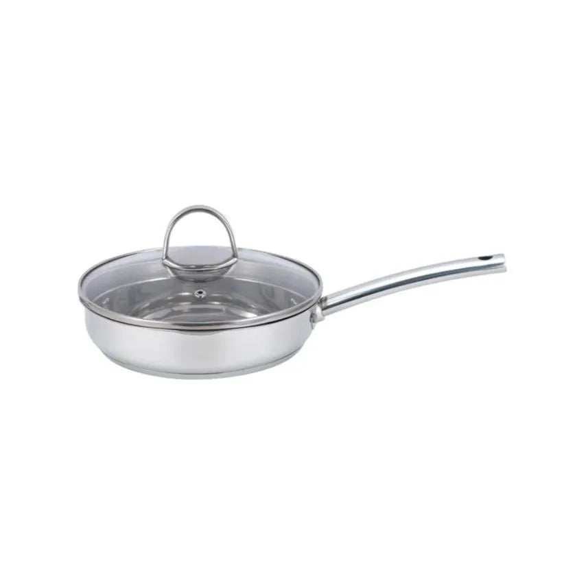 Masflex 20cm Stainless Steel Frypan With Glass Lid VC-20FP (Premium)