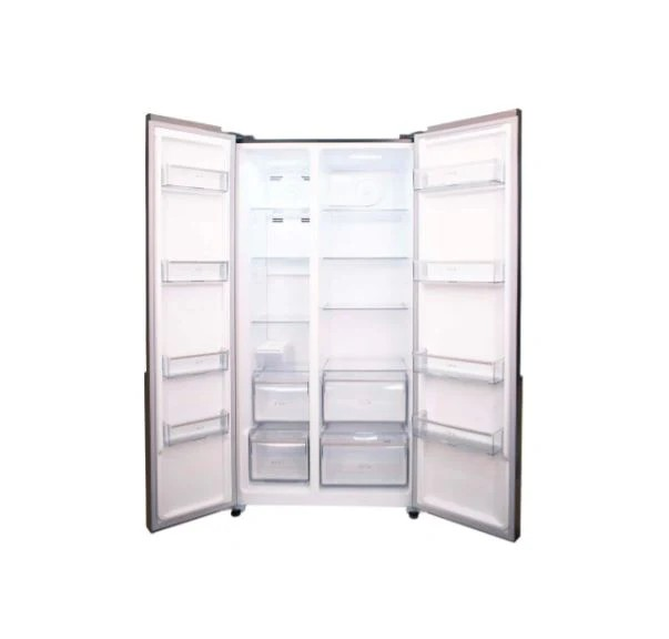 Condura 15.6 Cu. Ft. Icon No Frost Side by Side, Inverter Refrigerator, Black Glass CSS-472i (Class C)