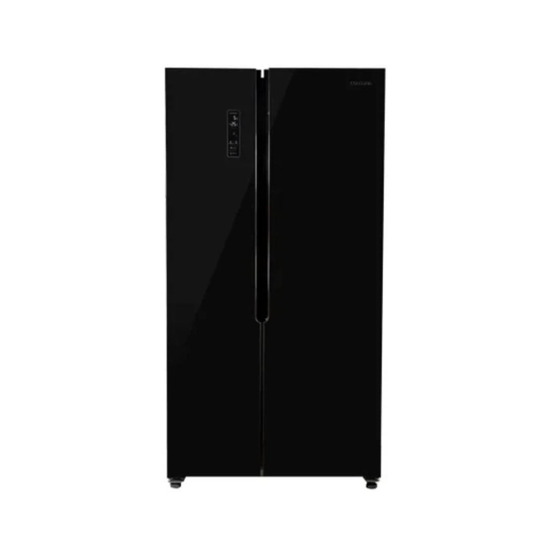 Condura 20 Cu. Ft. No Frost Inverter Side-by-Side Refrigerator Black Glass Door CSS-562i (Class B)