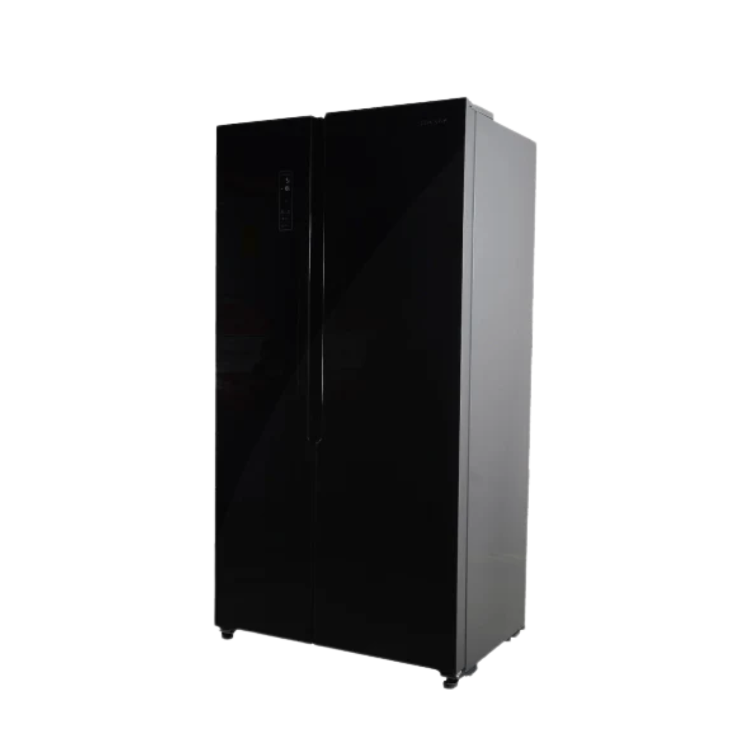 Condura 20 Cu. Ft. No Frost Inverter Side-by-Side Refrigerator Black Glass Door CSS-562i (Class B)