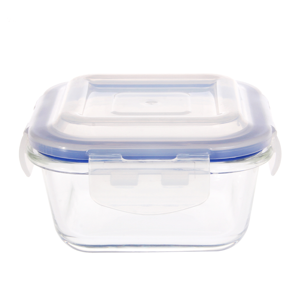 Masflex 520 ML Square Glass Food Container FE-520 (Premium)