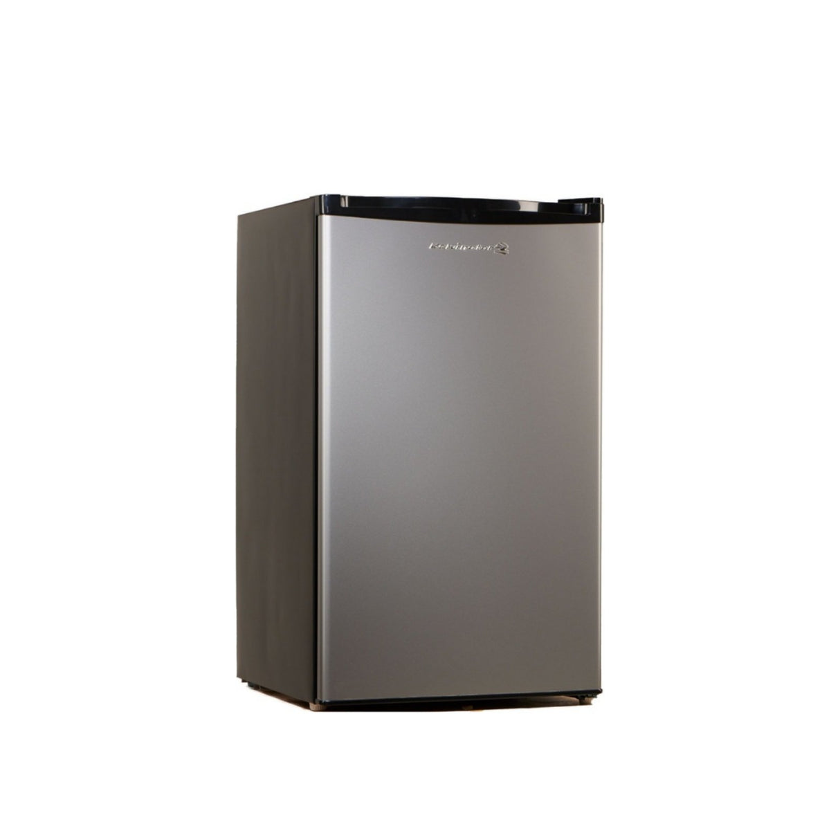 Kelvinator 4 Cu.Ft. Standard manual Defrost Personal Refrigerator, Silver Black, KPR122MN-R (Class A)