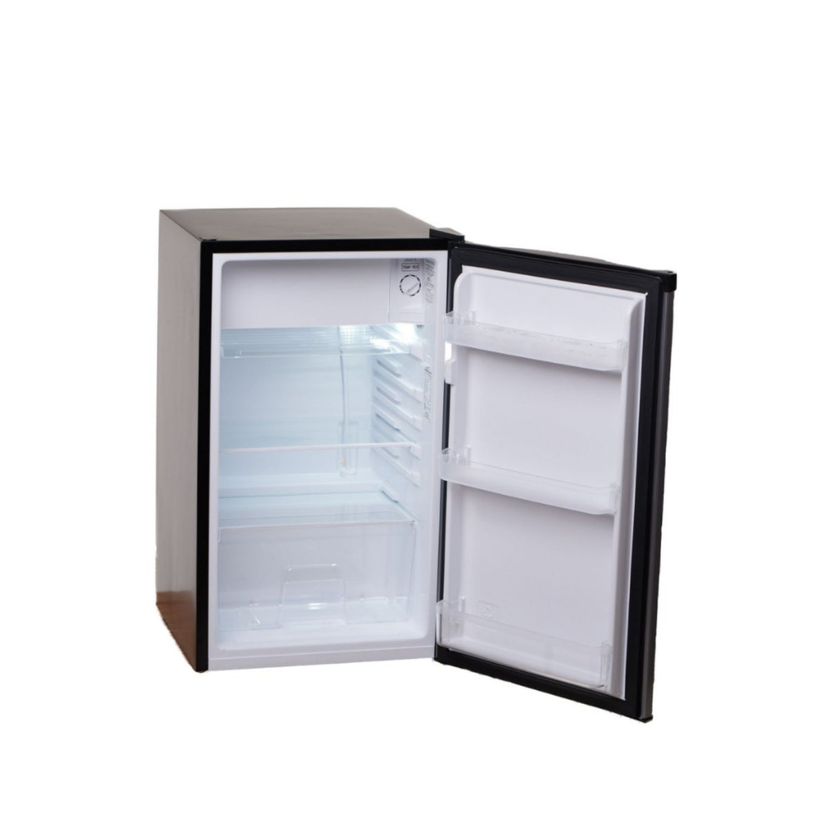 Kelvinator 4 Cu.Ft. Standard manual Defrost Personal Refrigerator, Silver Black, KPR122MN-R (Class A)