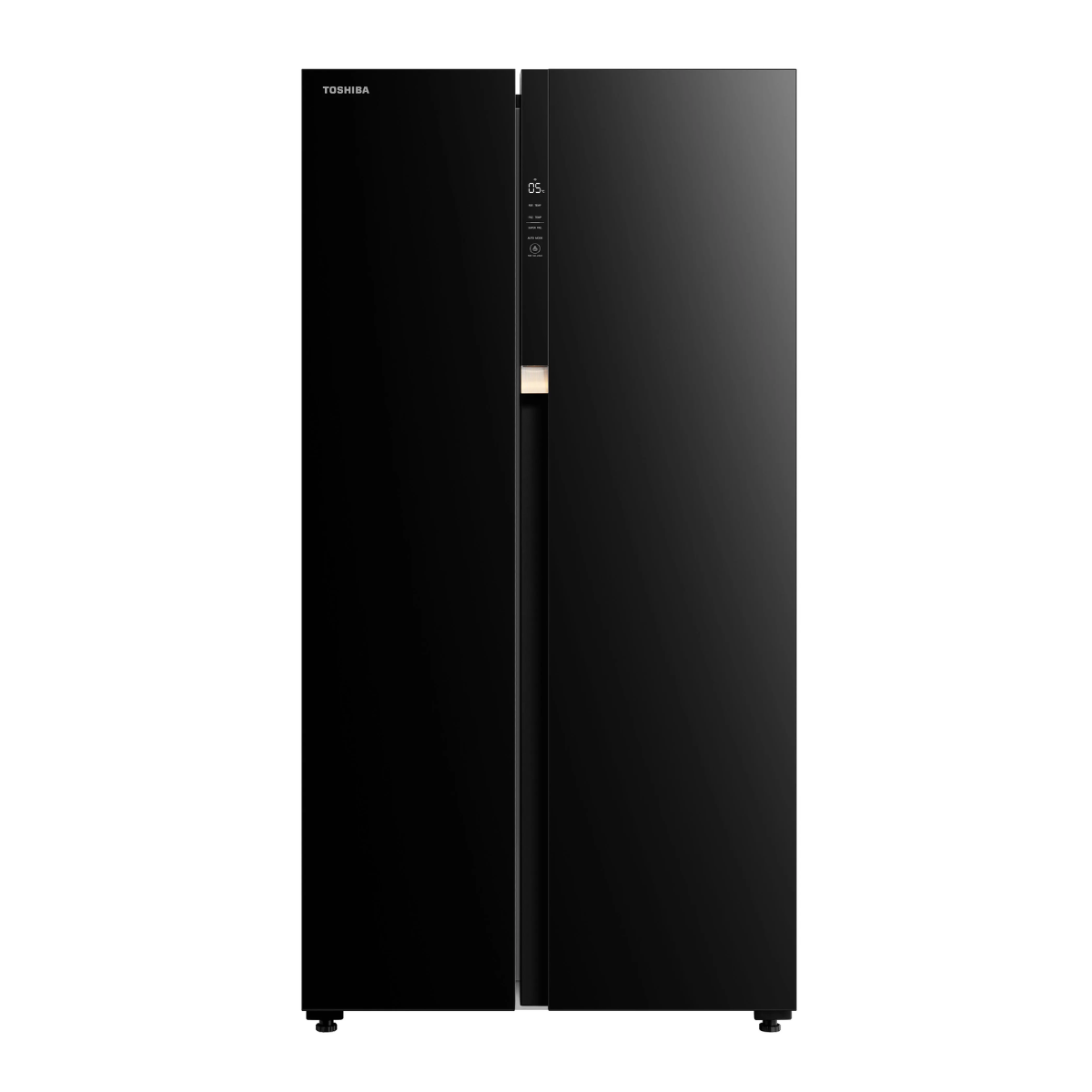 Toshiba 21.3 Cu.Ft. Side by Side No Frost Inverter Refrigerator Black Glass (Class A)