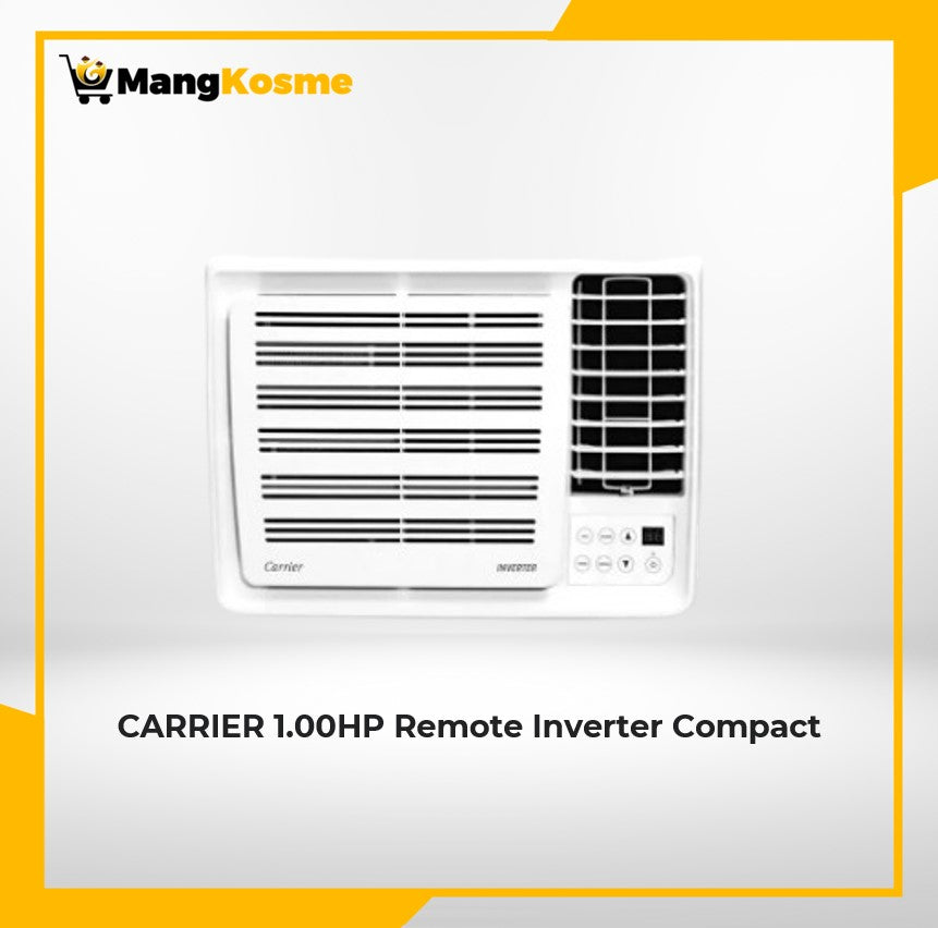 carrier-1 hp remote inverter-compact-aircon-front-view