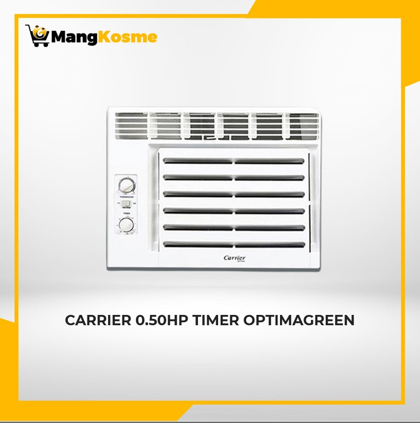 carrier-timer optimagreen-0.5. hp aircon-window type-front view-mang-kosme