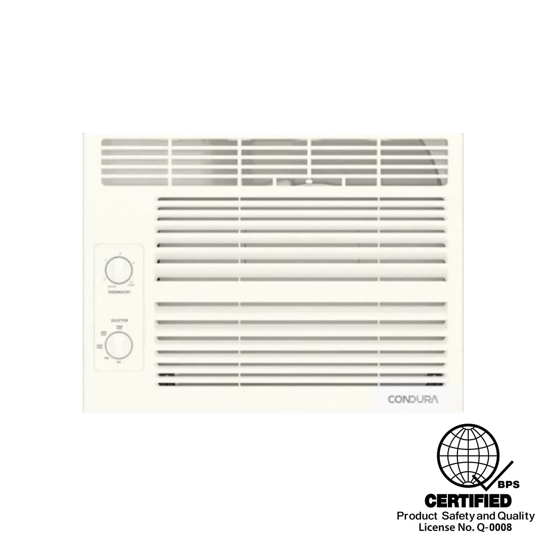 Condura 0.50 HP Standard Window-Type, Non-Inverter Air Conditioner (Class A)