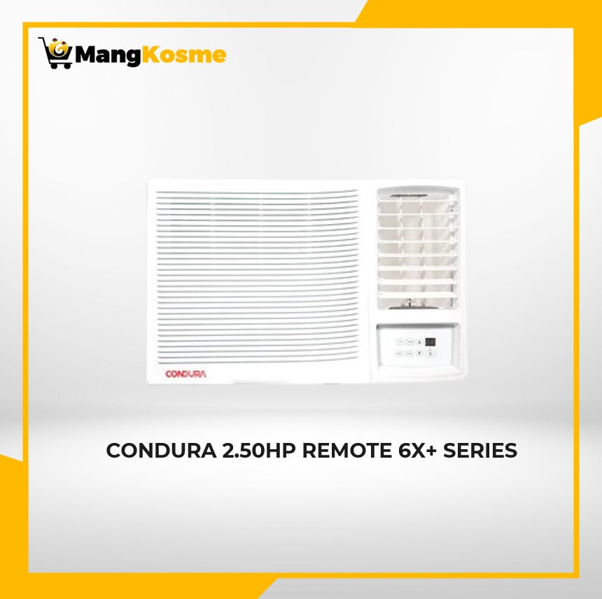 Condura 2.50 HP Remote 6X+ Series, Window-Type Air Conditioner (Premium)