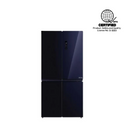 Toshiba 22 Cu. Ft. Multi-Door Inverter Refrigerator, Black Glass (Class A)-1