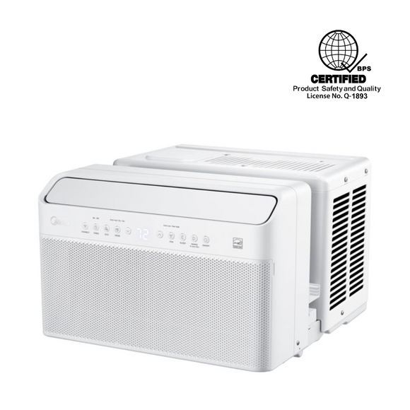 Midea 1.00 HP U-Shape Window-Type Inverter Aircon Conditioner (Class A)