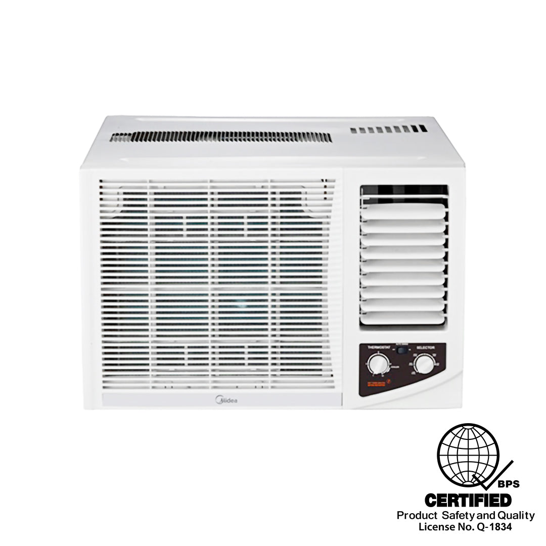 Midea 0.75 HP Manual Window-Type Non-Inverter Air Conditioner (Class B)