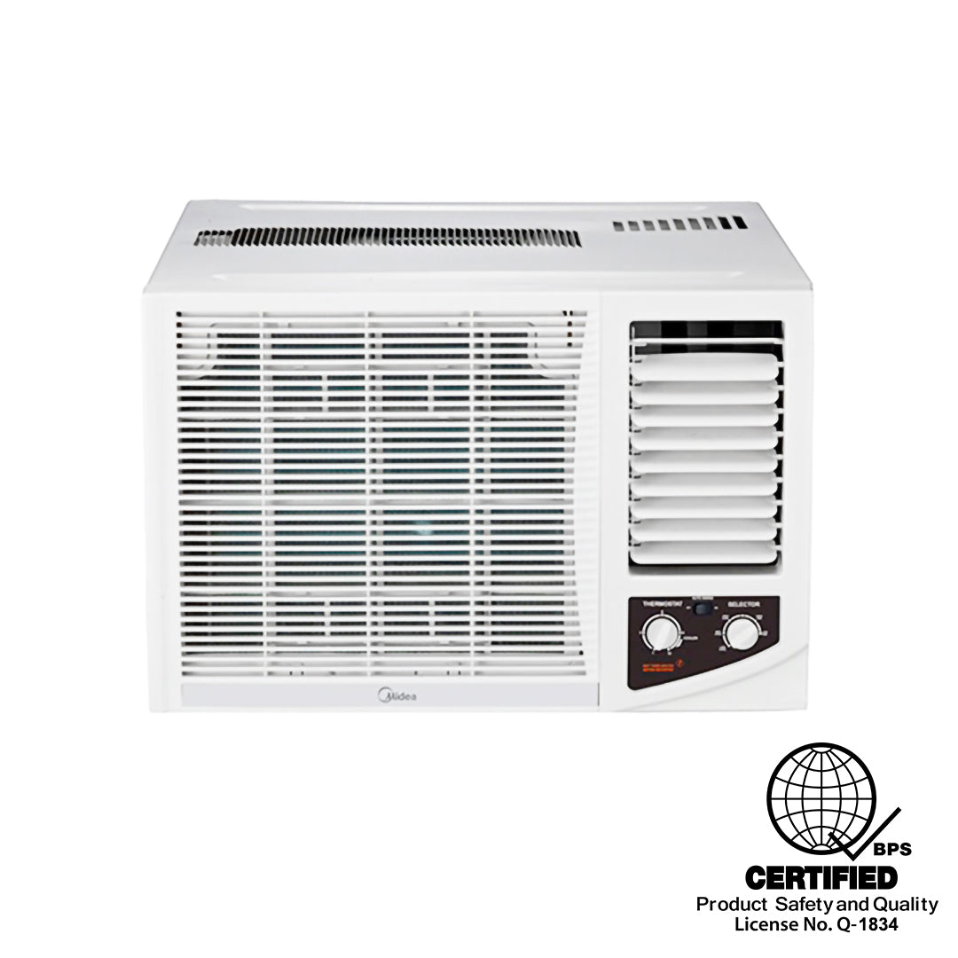 Midea 1.0 HP Manual Window-Type Non-Inverter Air Conditioner (Class B)