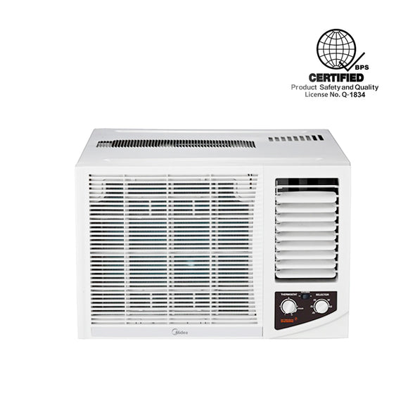 Midea 1.0 HP Manual Window-Type Non-Inverter Air Conditioner (Class B)