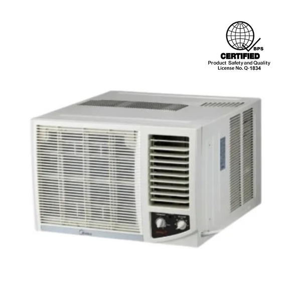 Midea 1.0 HP Manual Window-Type Non-Inverter Air Conditioner (Class B)