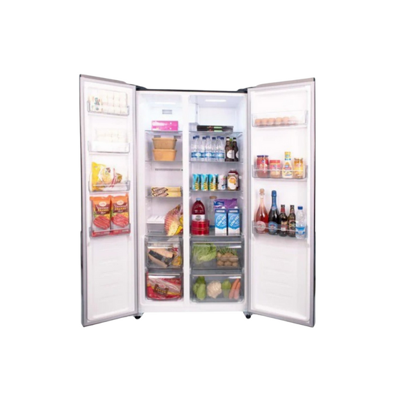 Condura 18.8 Cu. FT. No Frost Fully Auto, Side by Side Inverter Refrigerator, Black Glass, CSS-564i (Class C)