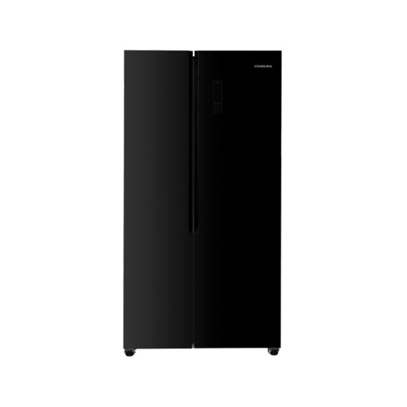 Condura 21 Cu.Ft. No Frost, Side by Side Auto Inverter Refrigerator , Black Glass (Class C)