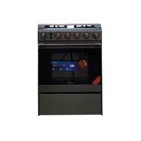 Midea 60 CM 4 Gas Silver (Class A)