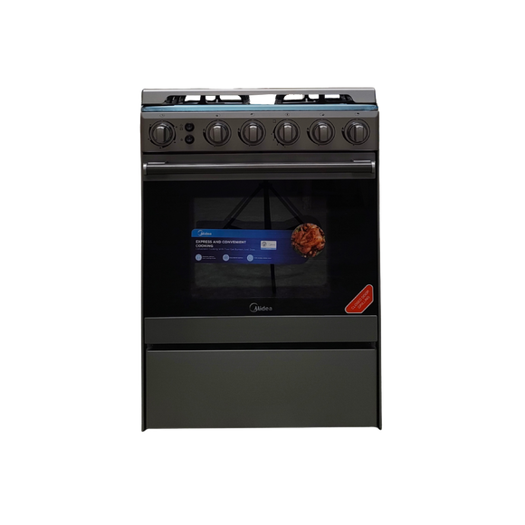 Midea 60 CM 4 Gas Silver (Class A)