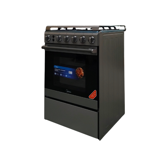 Midea 60 CM 4 Gas Silver (Class A)