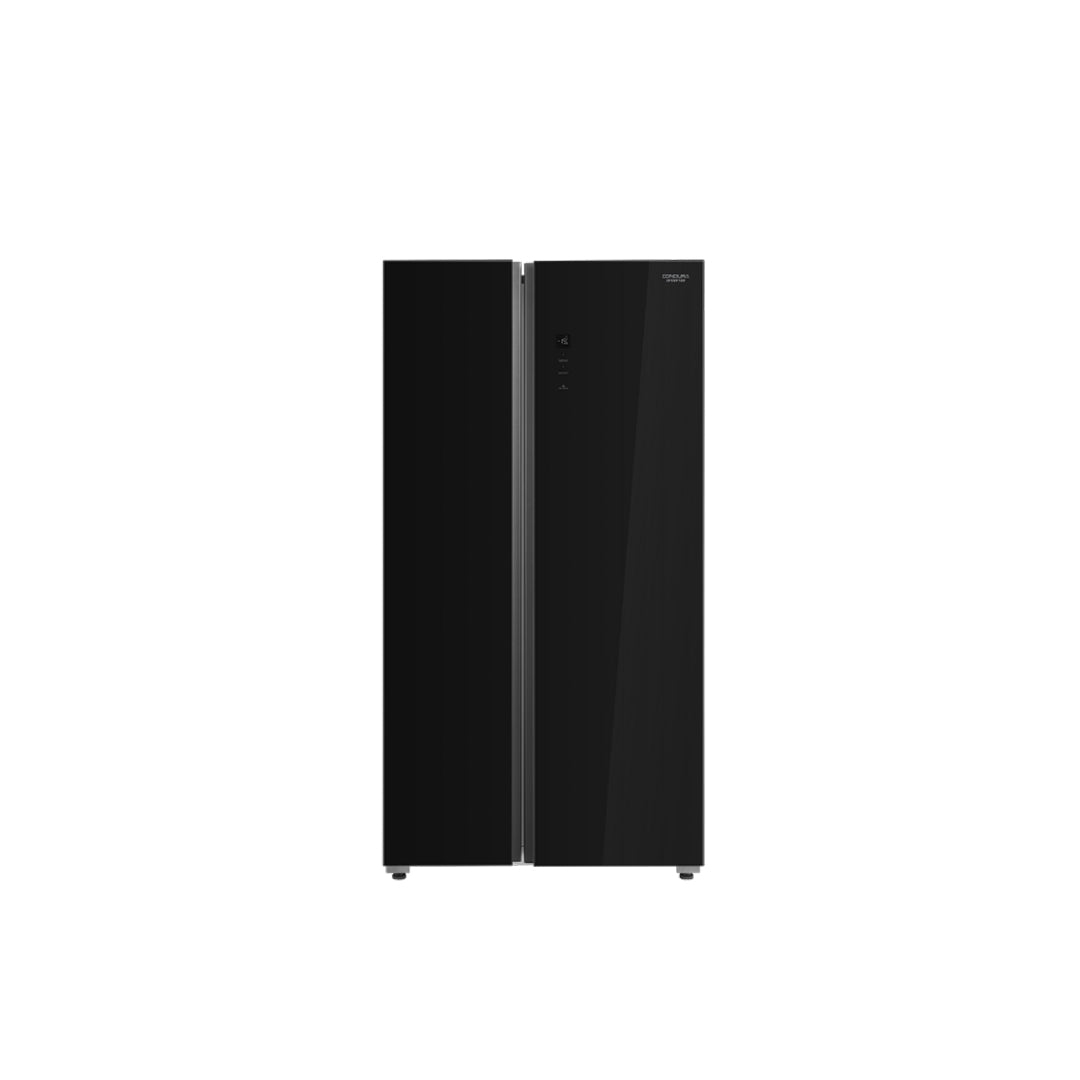 Condura 21.3 Cu.Ft. No Frost Side by Side Inverter Black Glass CSS220i (Premium) RST