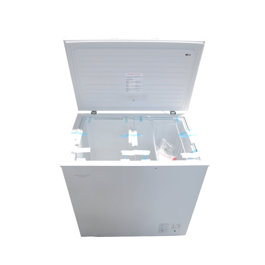Condura 7.0 Cu.Ft. Chest Freezer Direct Cool Manual Inverter Refrigerator, White CCF70DCi (Class C)