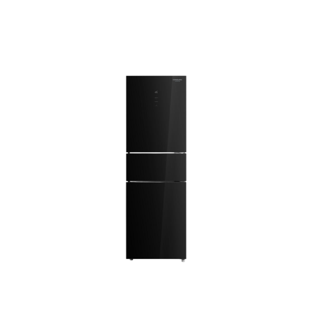 Condura 9.3 Cu.Ft. No Frost Bottom Freezer 3 Door Inverter Refrigerator CBF93iBG Black Gray (Class C)