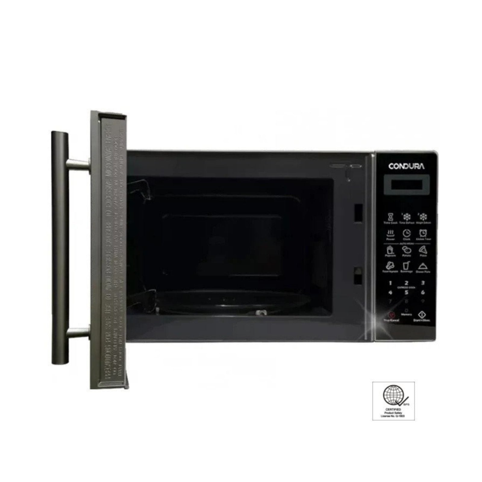 Condura  20L Digital Microwave Oven, Silver (Premium)