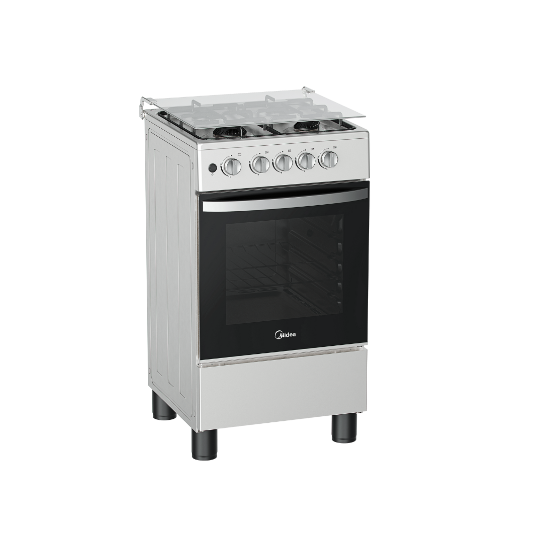 MIDEA GAS RANGE - 4 Gas Black 50CM VORTEX (Class A)