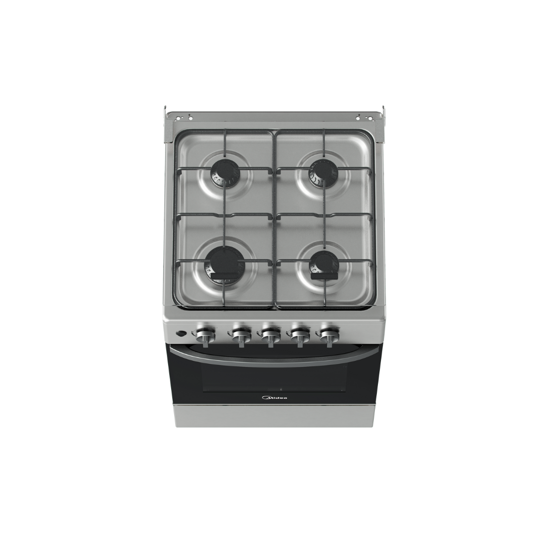 MIDEA GAS RANGE - 4 Gas Black 50CM VORTEX (Class A)