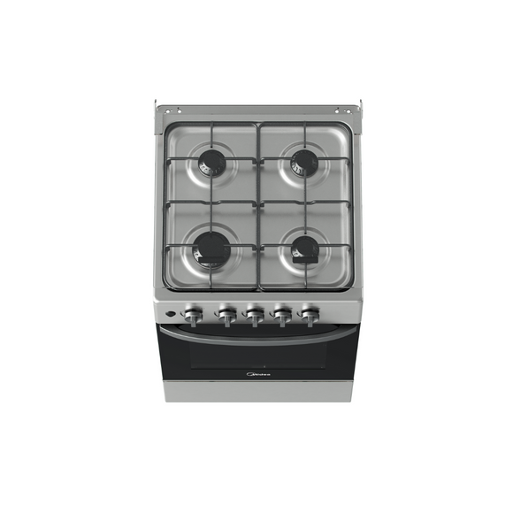 Midea 50 CM 4 Gas Vortex, Gas Range Black (Class B)