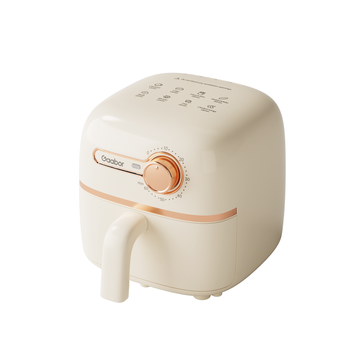 Gaabor 2L Mechanical Air Fryer White AF20M-YE01A (Class B)