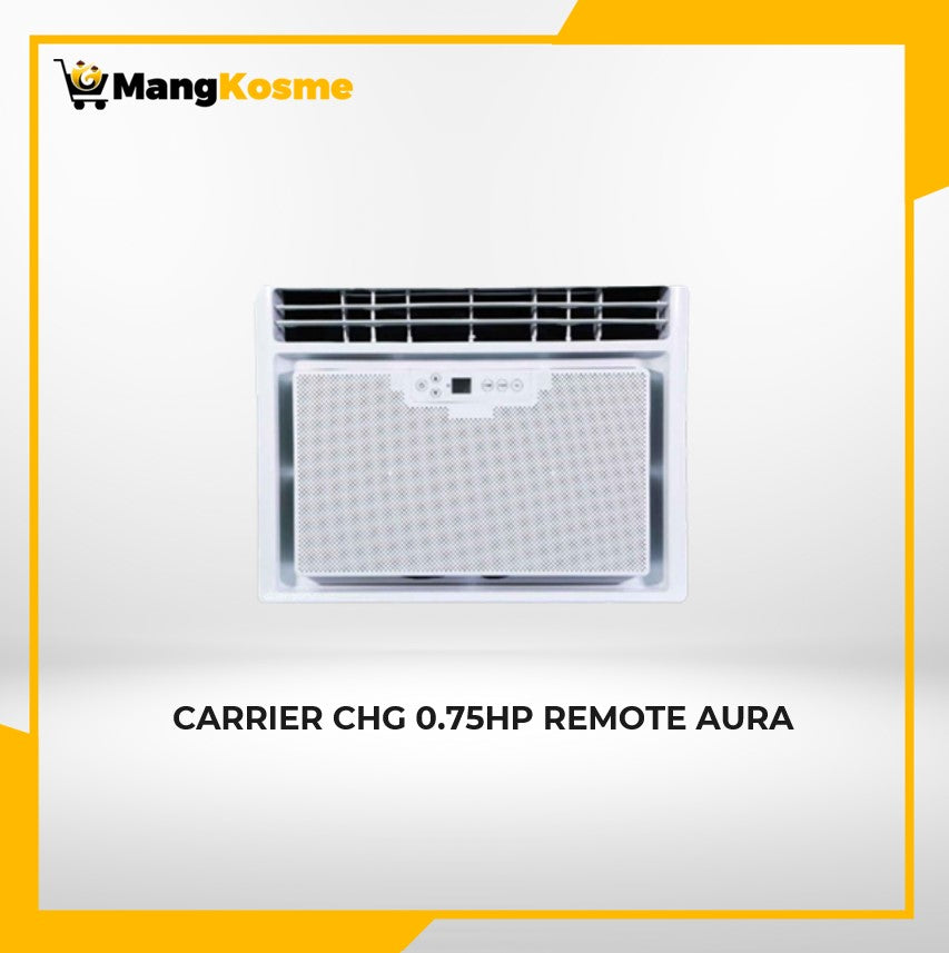carrier-.0.75 hp-chg remote-aura-window-type-aircon-front-view