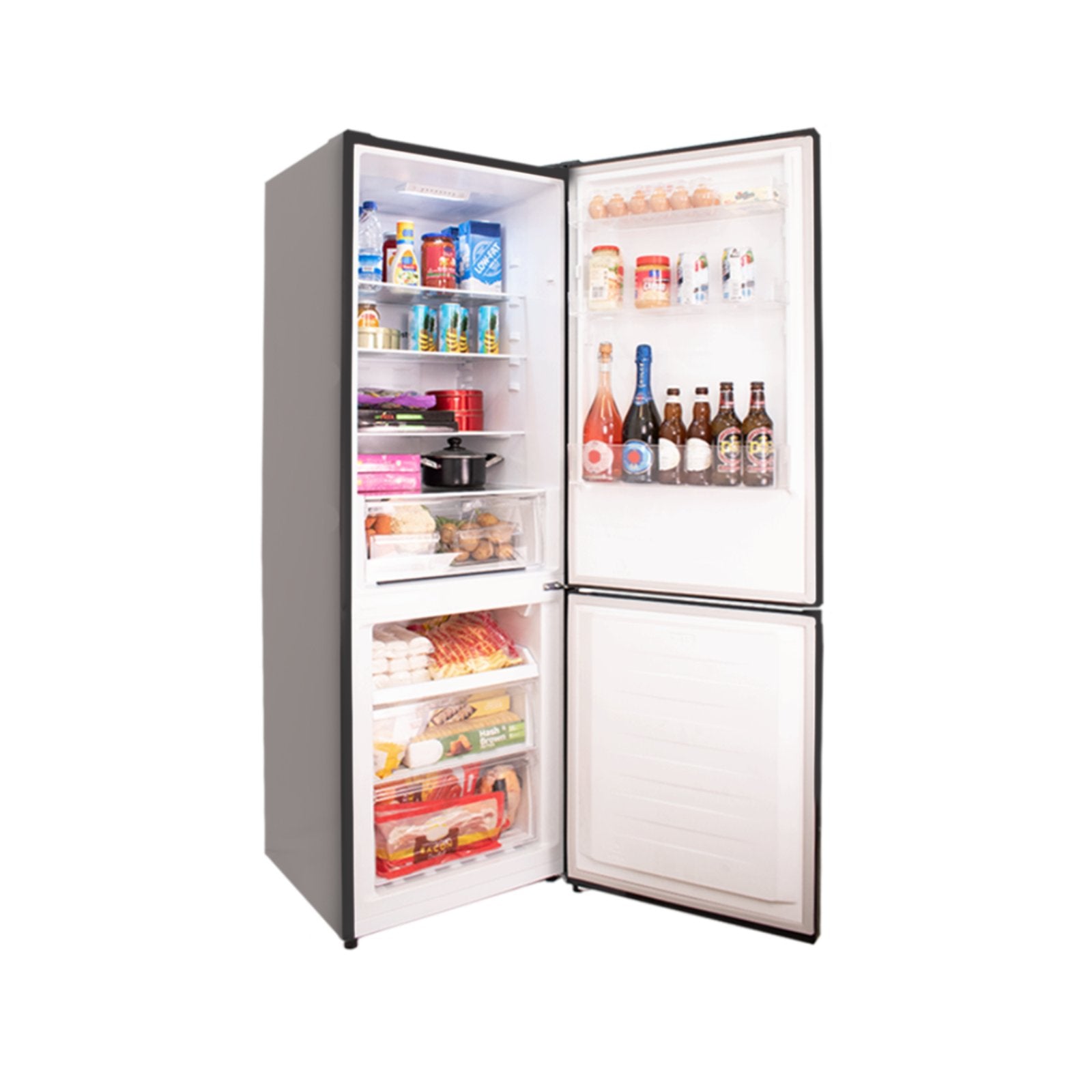 Condura 10 Cu. Ft. No Frost Bottom Freezer Inverter Refrigerator, Black Matte, CBF312i (Class A)