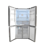 Condura 16.7 Cu.Ft. No Frost Multi-Door Inverter Refrigerator, White Glass CMD183iW (Class C)