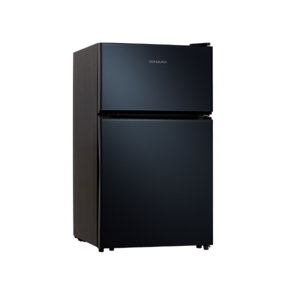 Condura 3.1 Cu. Ft .Two Door, Manual Defrost, Personal Refrigerator, Black Glass, CPR90TD (Class A)