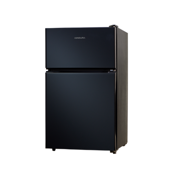 Condura 3.1 Cu. Ft .Two Door, Manual Defrost, Personal Refrigerator, Black Glass, CPR90TD (Class A)