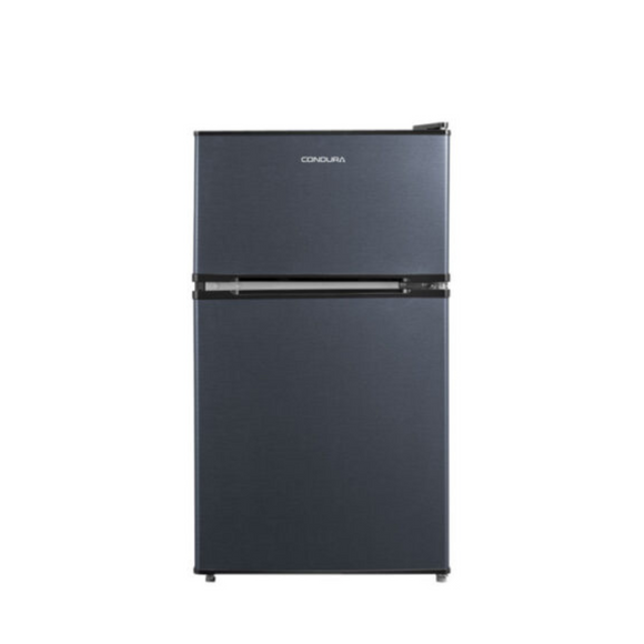 Condura 3.1 Cu. Ft .Two Door, Manual Defrost, Personal Refrigerator, Black Glass, CPR90TD (Class C)