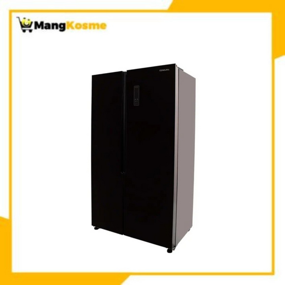 Condura 18.8 Cu. FT. No Frost Fully Auto, Side by Side Inverter Refrigerator, Black Glass, CSS-564i (Class A)