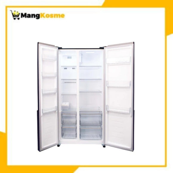 Condura 18.8 Cu. FT. No Frost Fully Auto, Side by Side Inverter Refrigerator, Black Glass, CSS-564i (Class A)