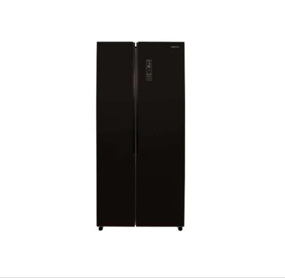 Condura 15.6 Cu. Ft. Icon No Frost Side by Side, Inverter Refrigerator, Black Glass CSS-472i (Class B)