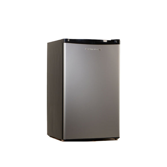 Kelvinator 4 Cu.Ft. Standard manual Defrost Personal Refrigerator, Silver Black, KPR122MN-R (Class A)