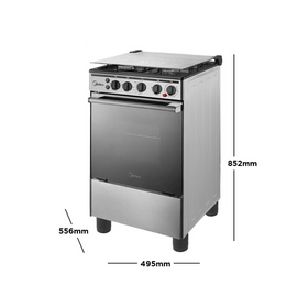 Midea 50 CM all gas FM Gas Range (Class B) - 0