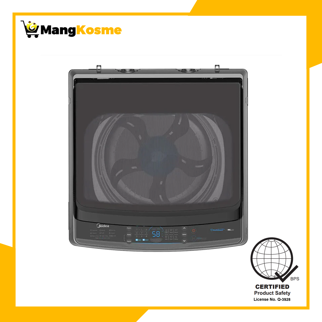 Midea 10.5KG  Top Load Inverter  Washing Machine (Class A)