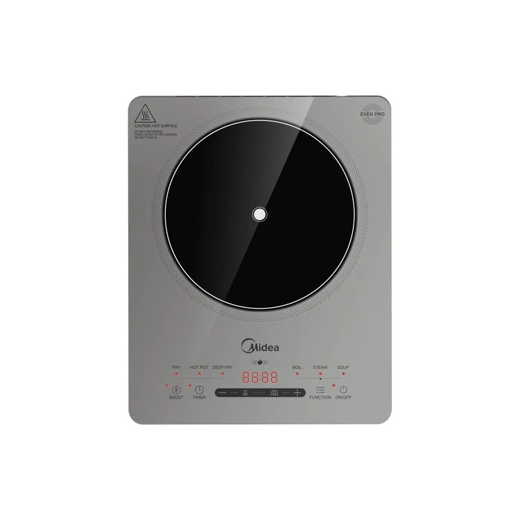 Midea 2200W Digital Induction Cooker, Glacier Silver (Premium)