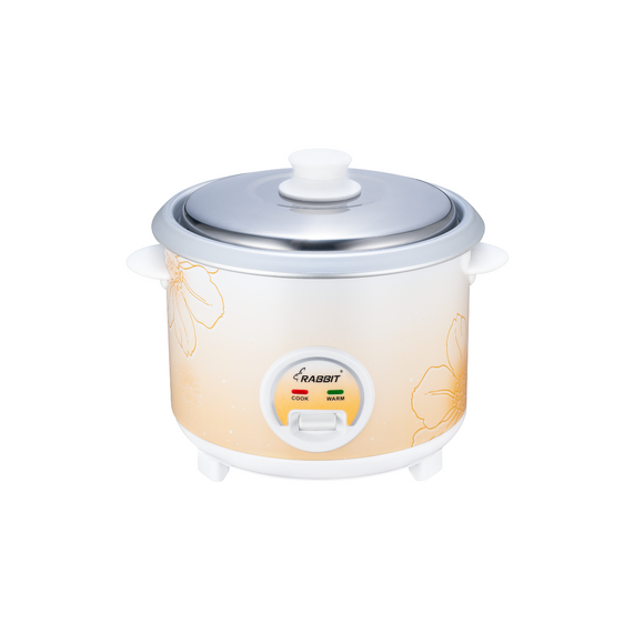 rabbit-1.2-liter-rice-cooker-yellow-full-view-mang-kosme