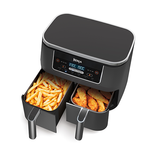 ninja-dual-zone-air-fryer-with-sample-contents-full-view-mang-kosme