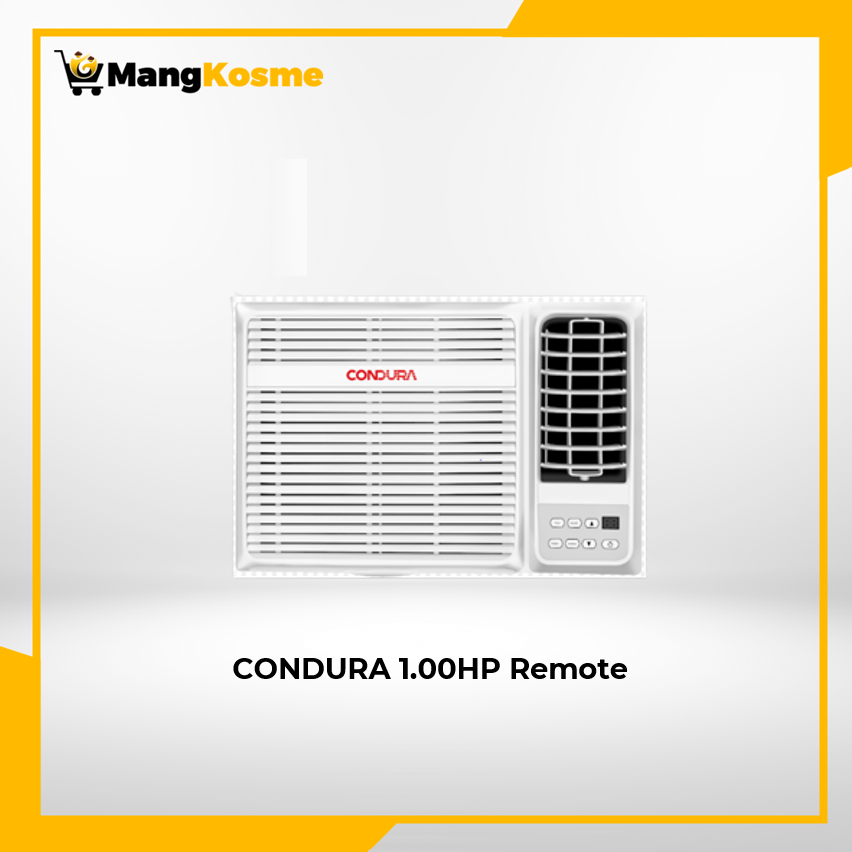 condura-ch2-REM Sgrille-series he-1.00 hp-window-type-aircon-front-view-mang-kosme