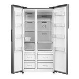 Toshiba 21.3 Cu.Ft. Side by Side No Frost Inverter Refrigerator Black Glass (Class A)